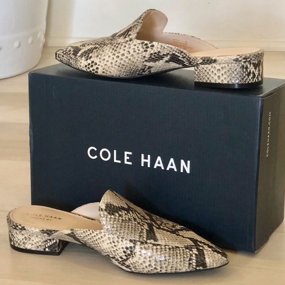 Cole Haan Shoes - NIB Cole Haan Piper Mule Snake Mule 8